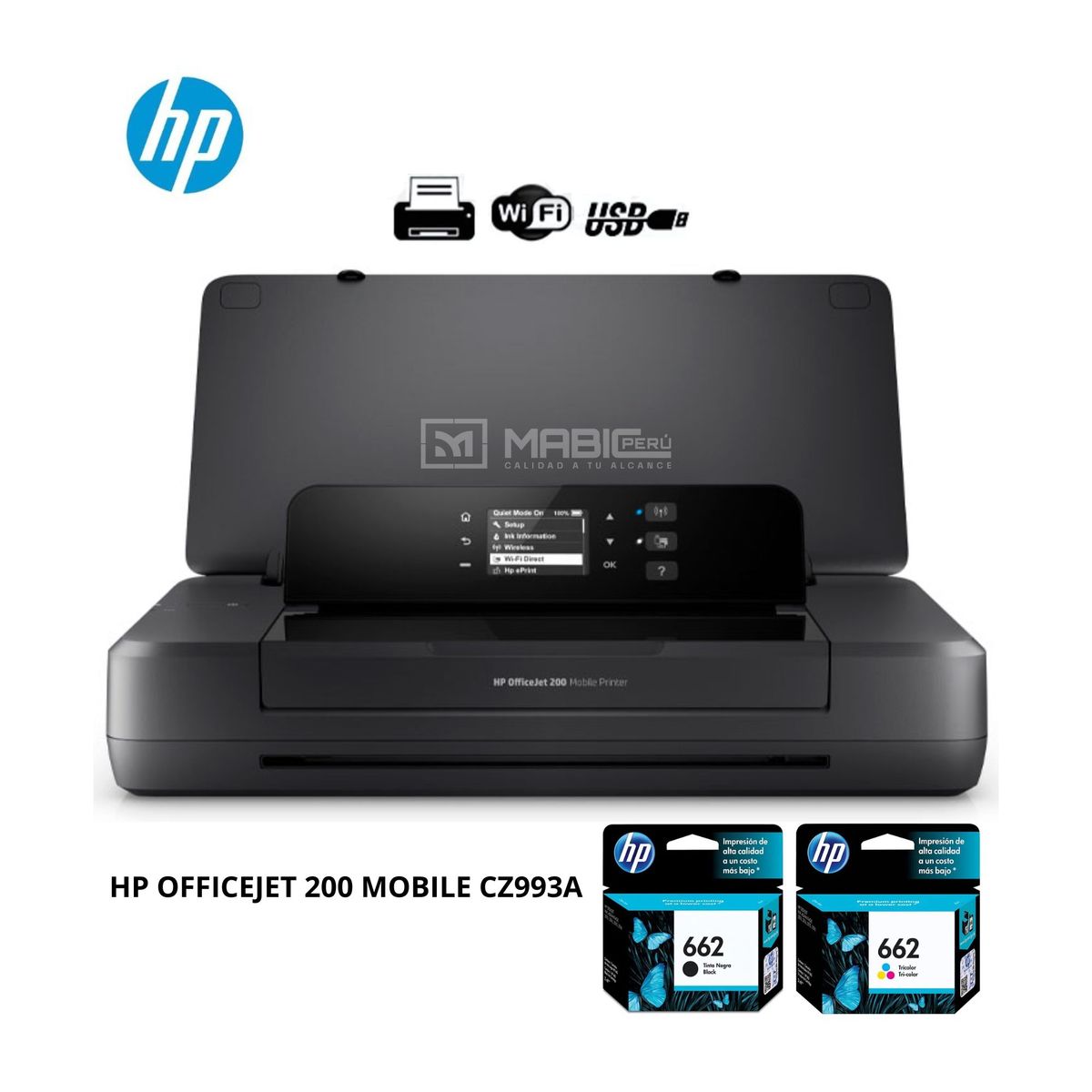 HP - IMPRESORA HP OFFICEJET 200 MOBILE CZ993A PORTATIL