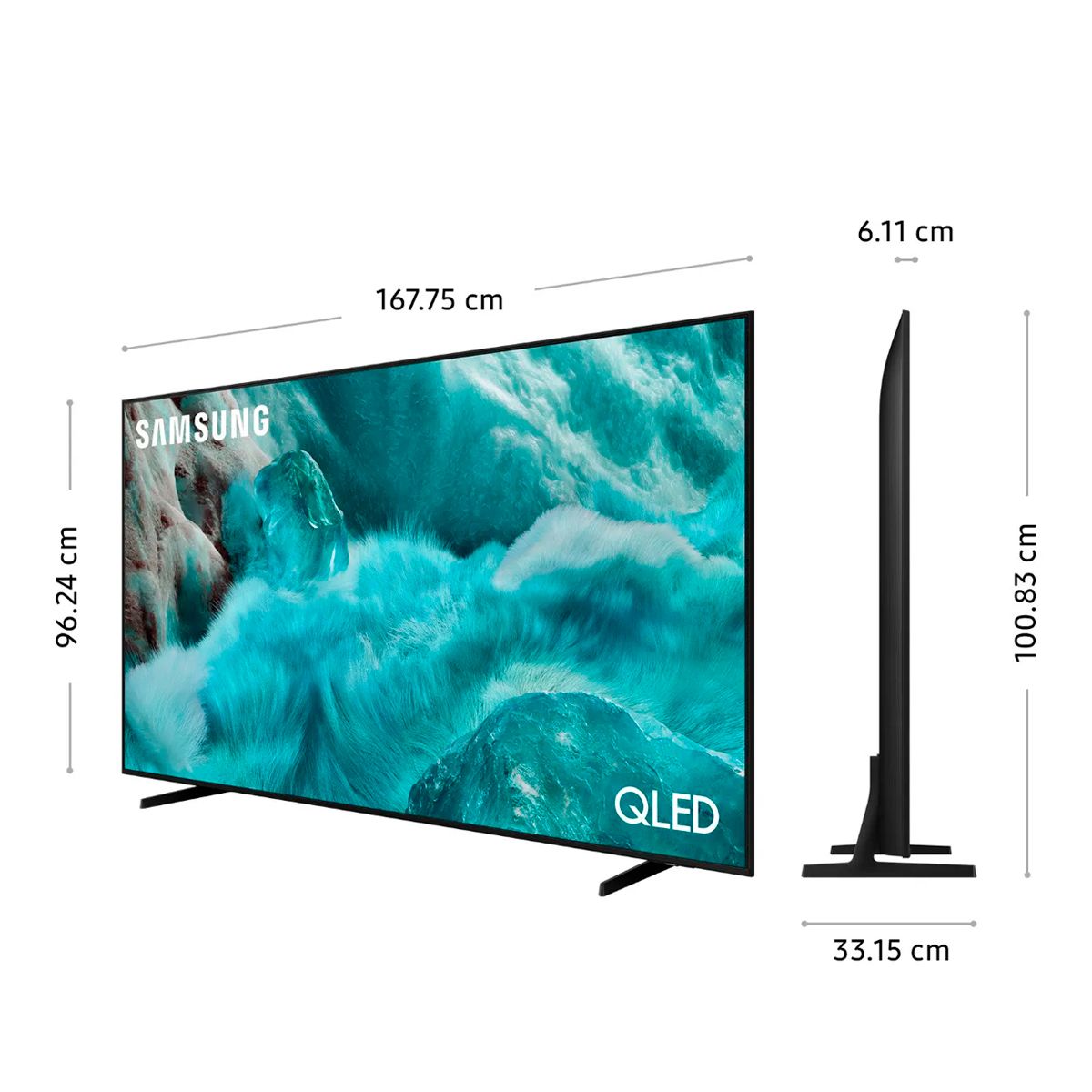 SAMSUNG - Televisor 75 Qled Q7f Vision Ai Smart Tv 2025 (QN75Q7FAAGXPE)
