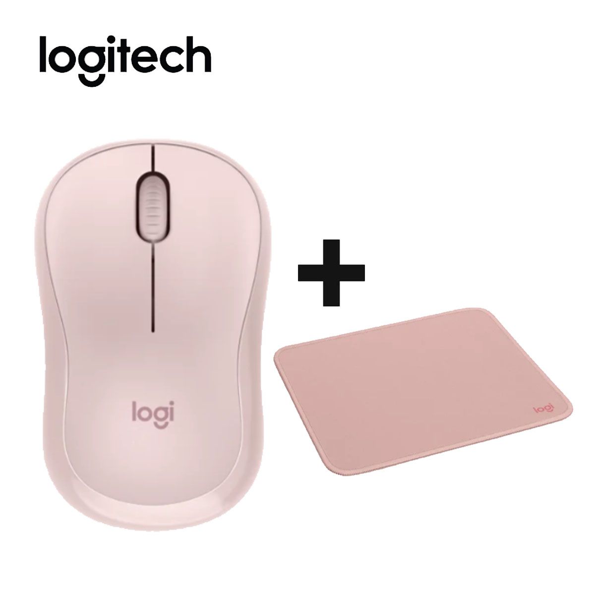 LOGITECH - COMBO LOGITECH MOUSE M240 +PAD MOUSE ROSADO