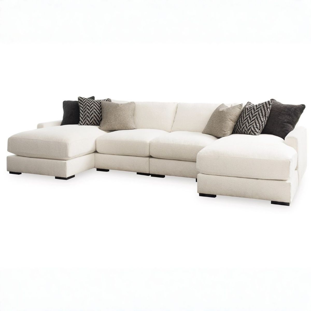 GENERICO - Seccional Elissa Modular con Doble Cama en Tela Chenille Antifluido