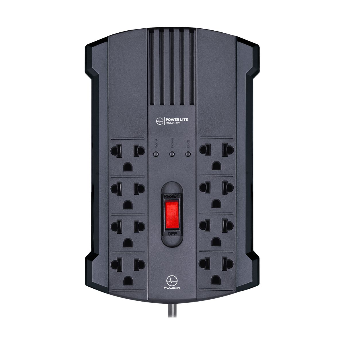 POWER LITE - Estabilizador 4 Tomas 272 VCA  Cable de 1.2 metro Power Lite  PLI 1200 Pulsar