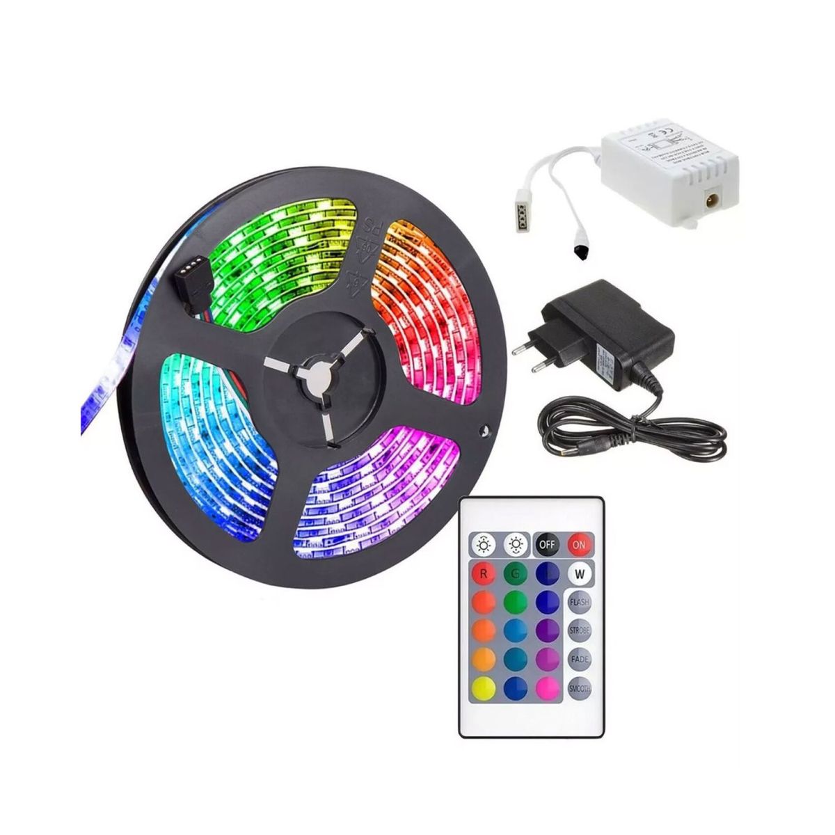 ROSH - Cinta LED RGB  5 Metros con Control Remoto