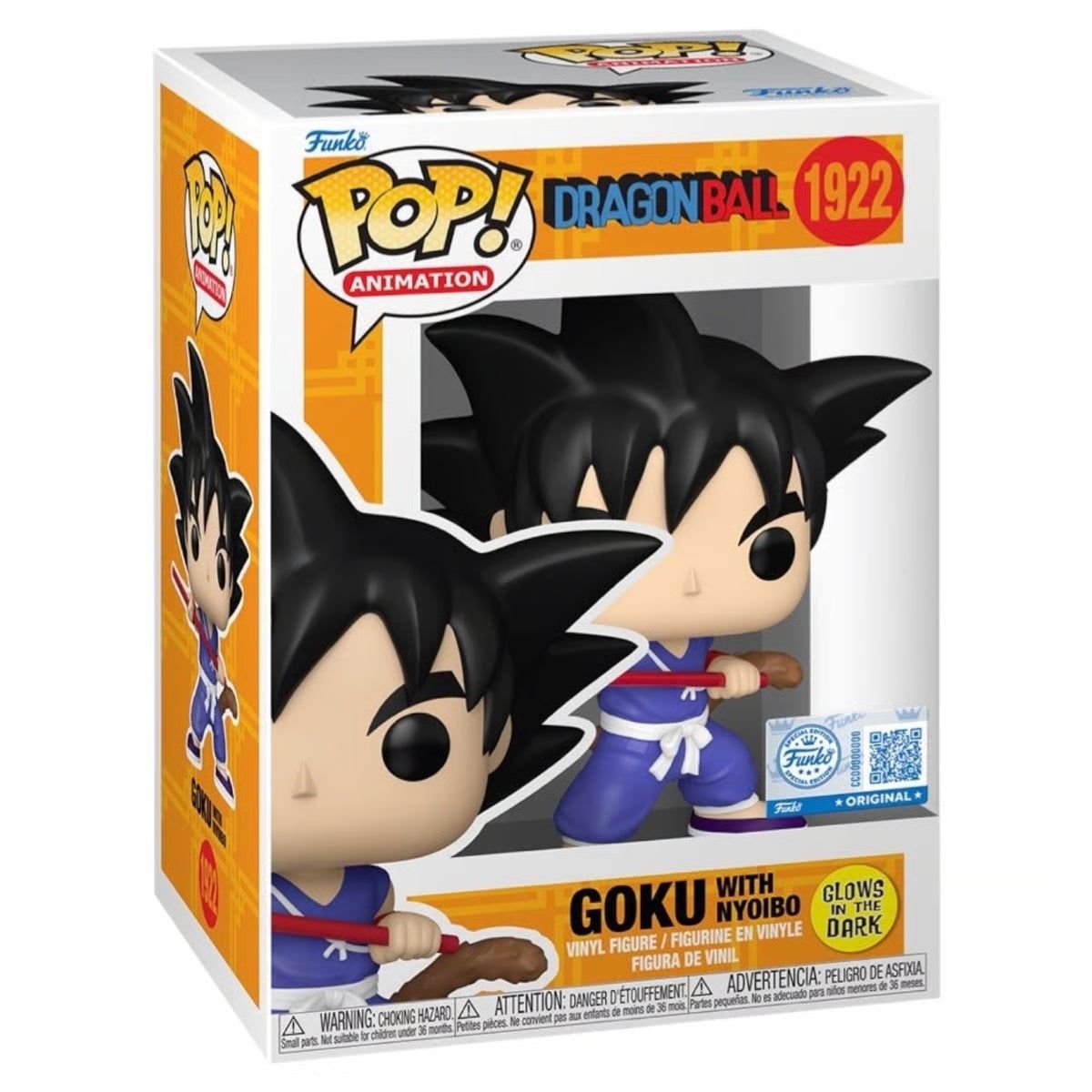 FUNKO - Funko Pop Animation Dragon Ball - Goku with Nyoibo Glow 1922 - AE Exclusive