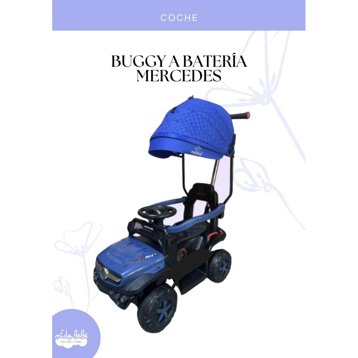 FIRST TOY - BUGGY A BATERIA MERCEDES - AZUL