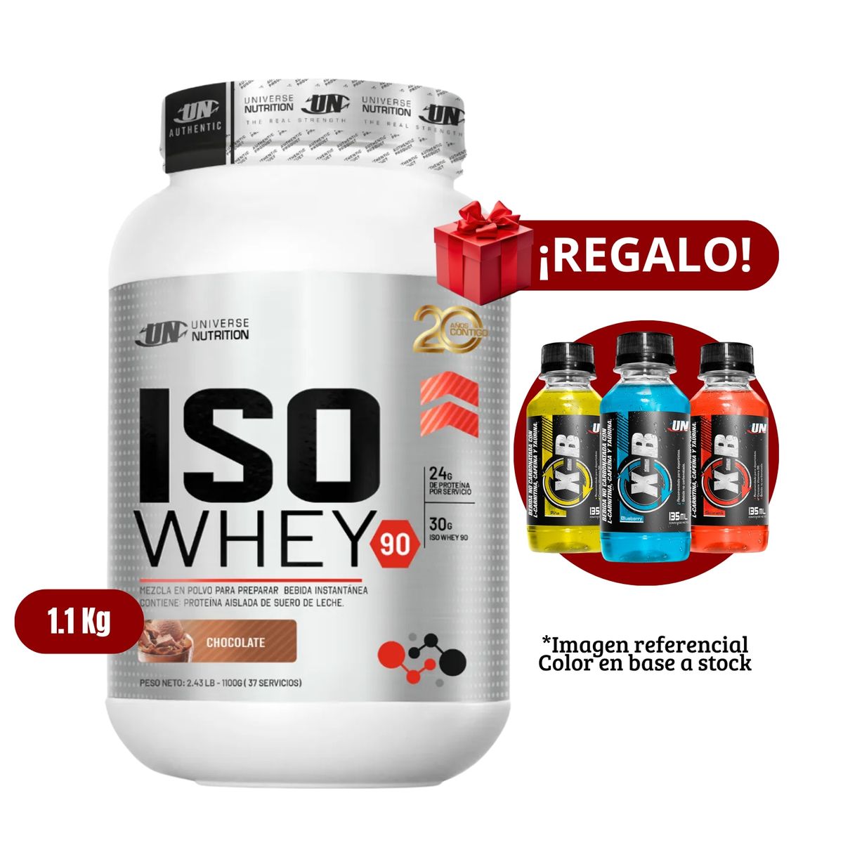 UNIVERSE NUTRITION - Proteína Iso Whey 11Kg Chocolate+XB