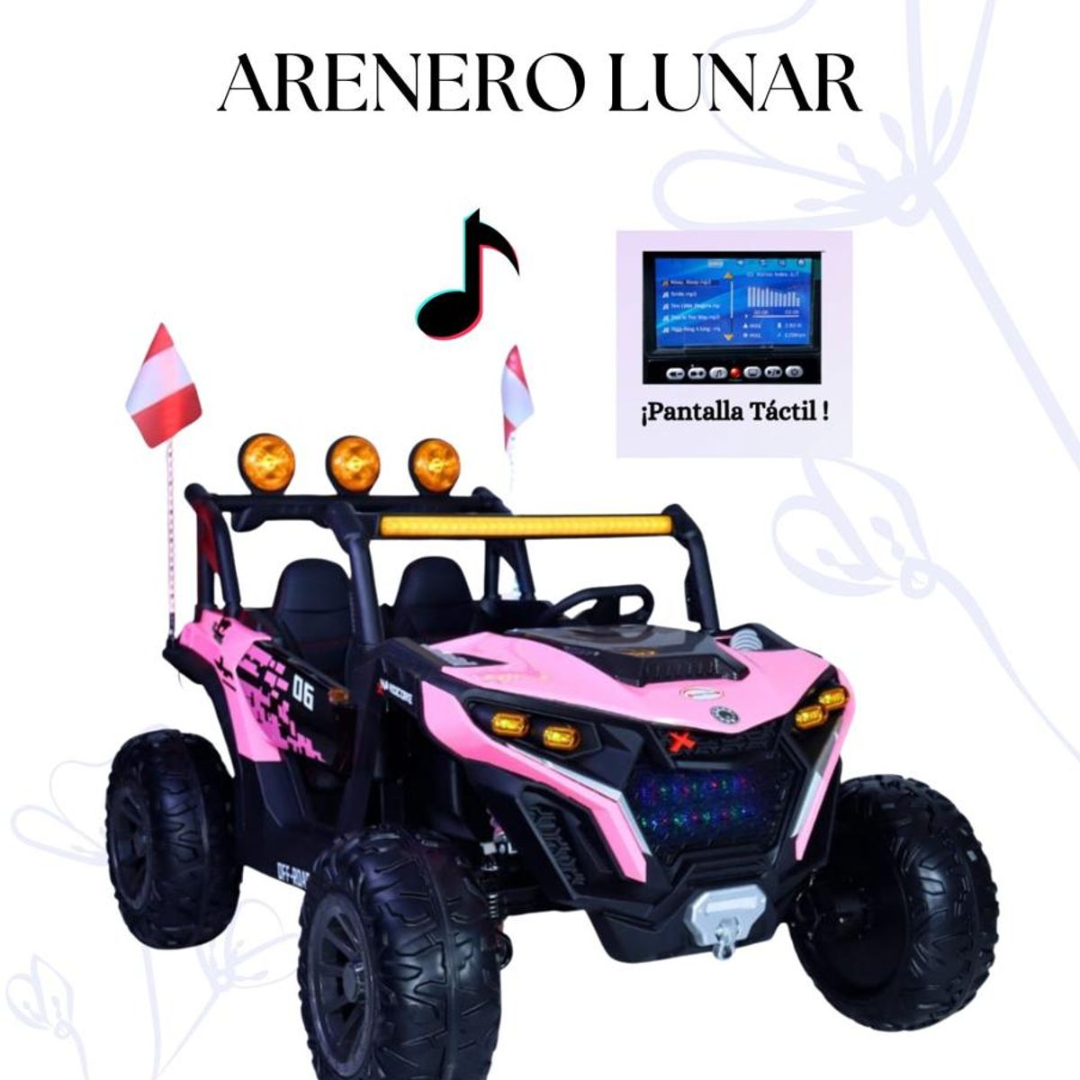 GENERICO - Carro arenero musical c pantalla táctil