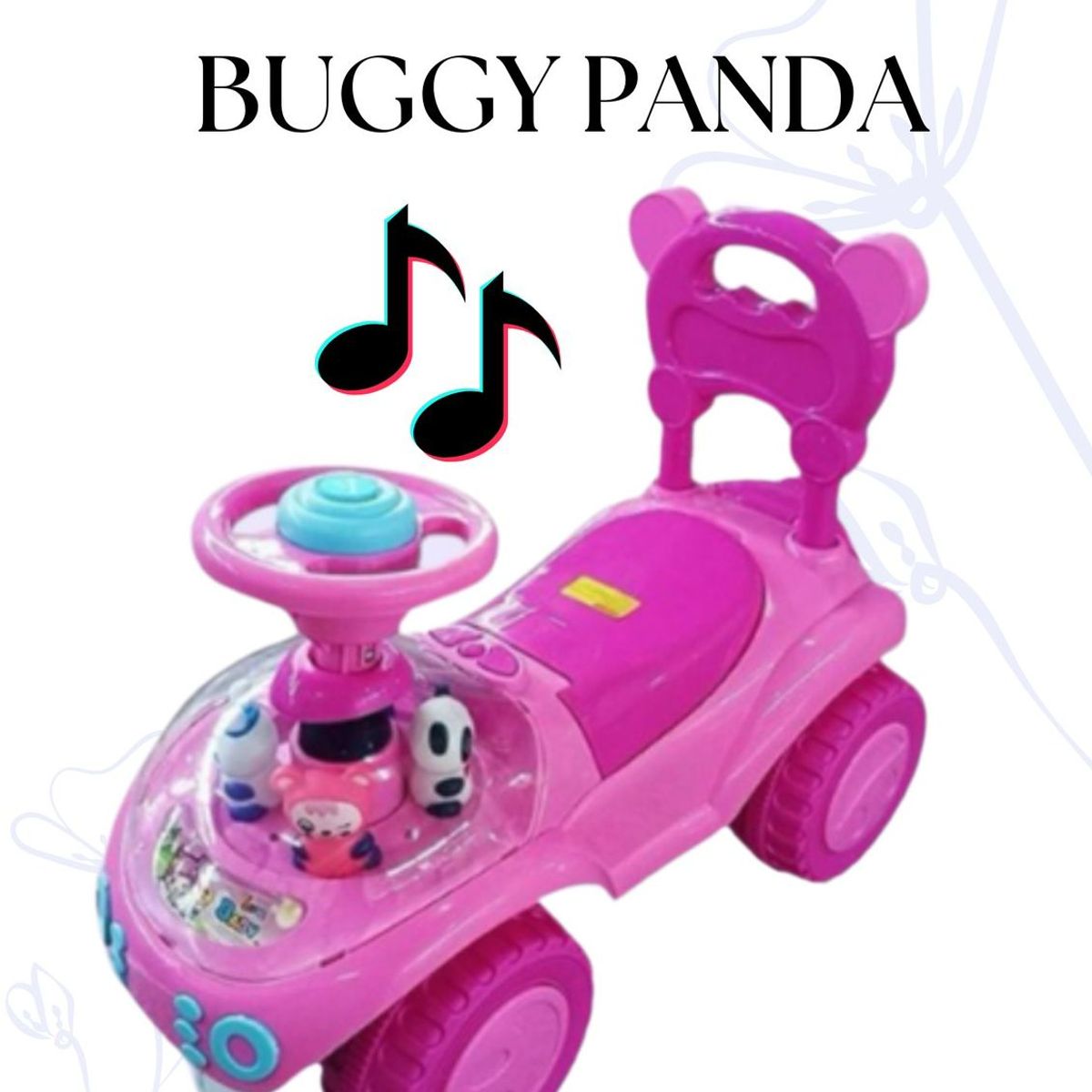 GENERICO - CARRITO BUGGY PANDA  - FUCSIA