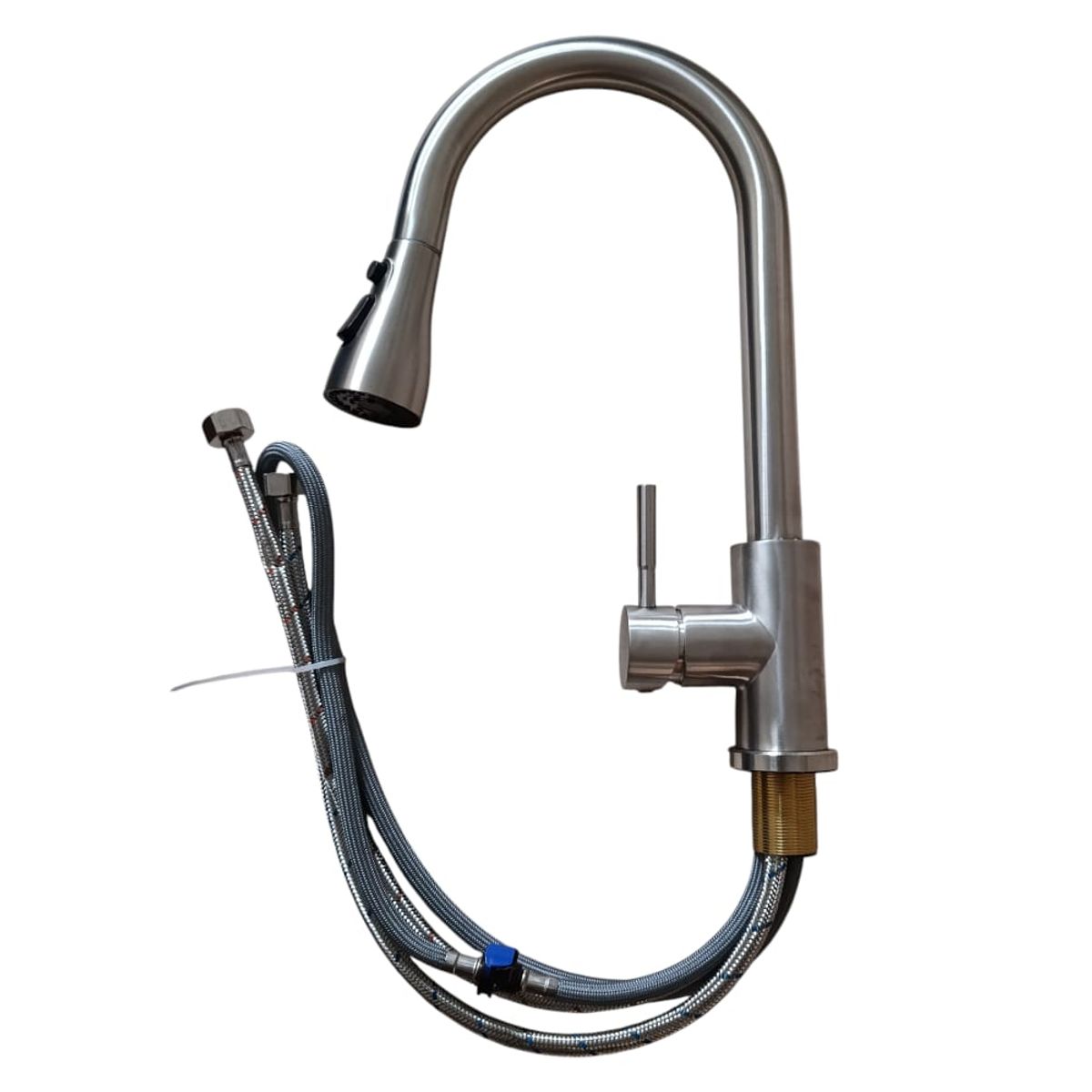 FRATELLI - Mezcladora Monomando para Cocina al Mueble Acero 304 Satinada