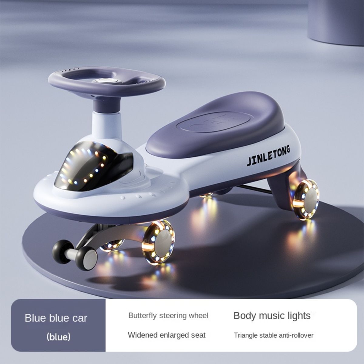 GENERICO - Twiscar Correpasillos Carrito Scooter con Luces Musical Azul