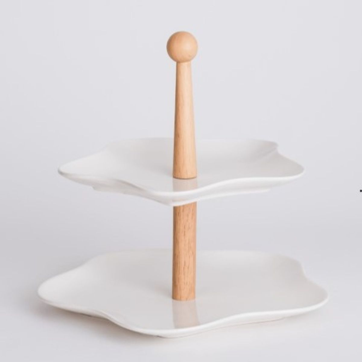 GENERICO - Bandeja Buffet Cerámica Dos Niveles 26cm