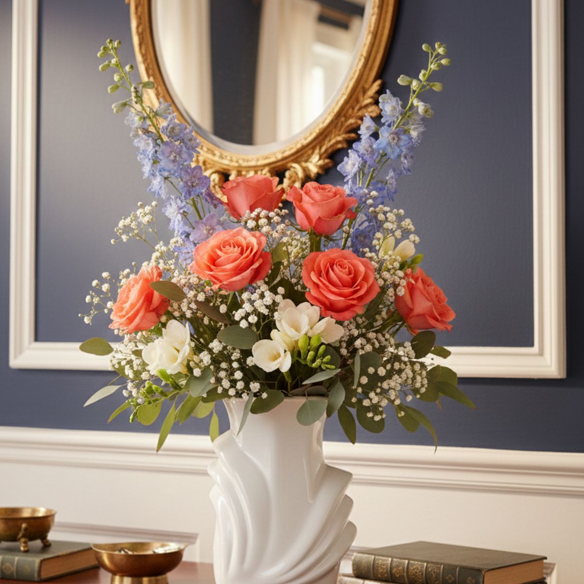 NACIONAL - Florero de Cerámica Andén Inspiración Andina en Blanco Radiante