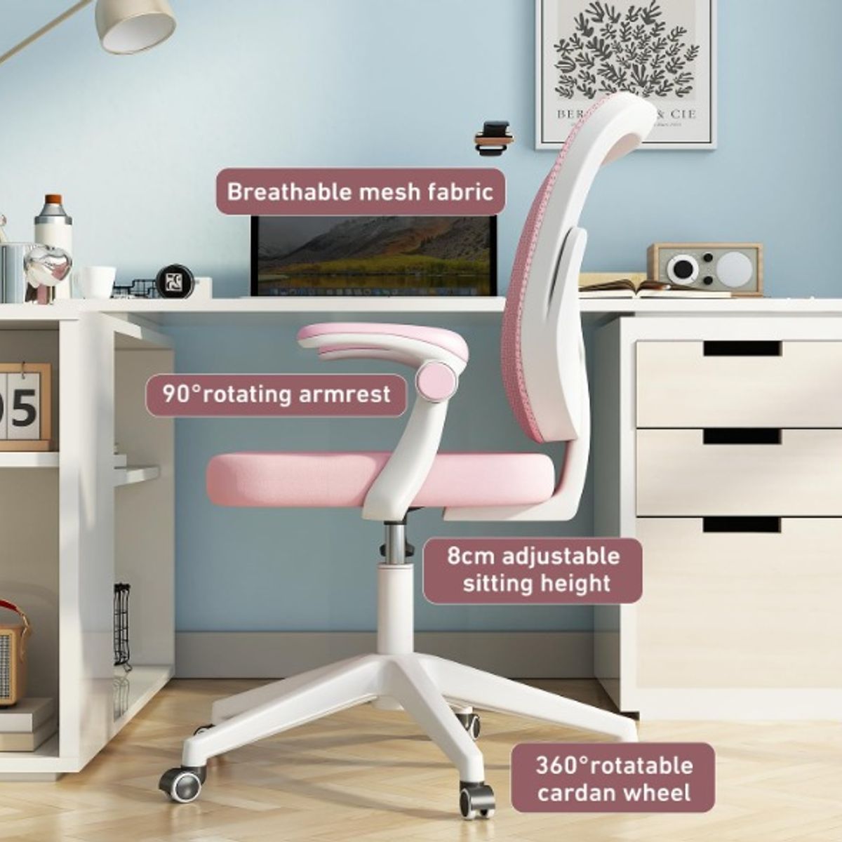 GENERICO - Silla Escritorio Juvenil Dormitorio Ergonómico Gamer