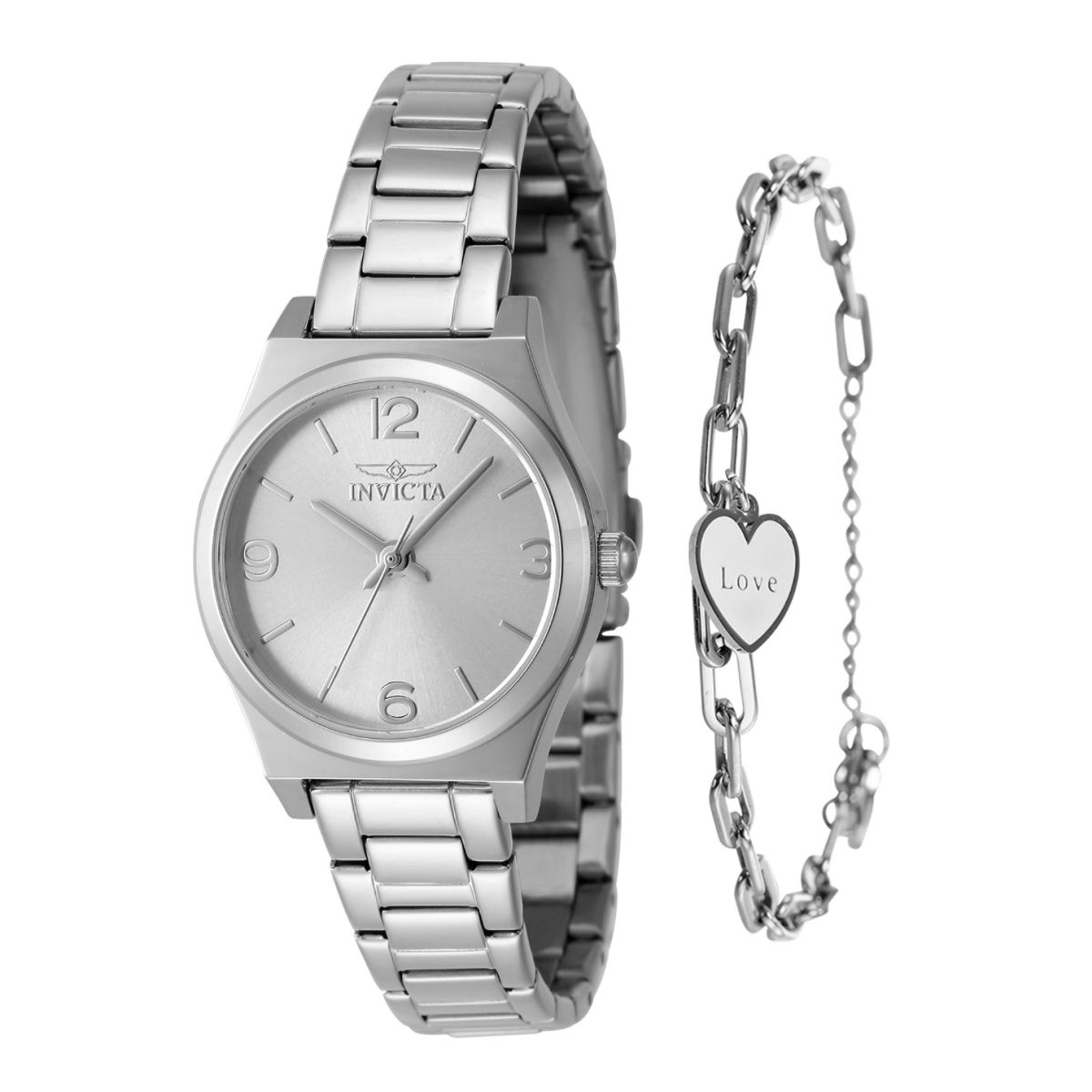 INVICTA - Reloj Invicta Angel para mujer - 30 mm, acero, con brazalete (48246)