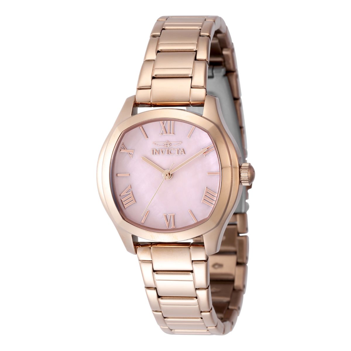 INVICTA - Reloj Invicta Wildflower para mujer con esfera de nácar - 32,5 mm, oro rosa (48240)