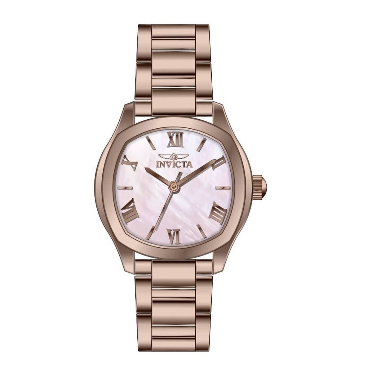INVICTA - Reloj Invicta Wildflower para mujer con esfera de nácar - 32,5 mm, oro rosa (48240)