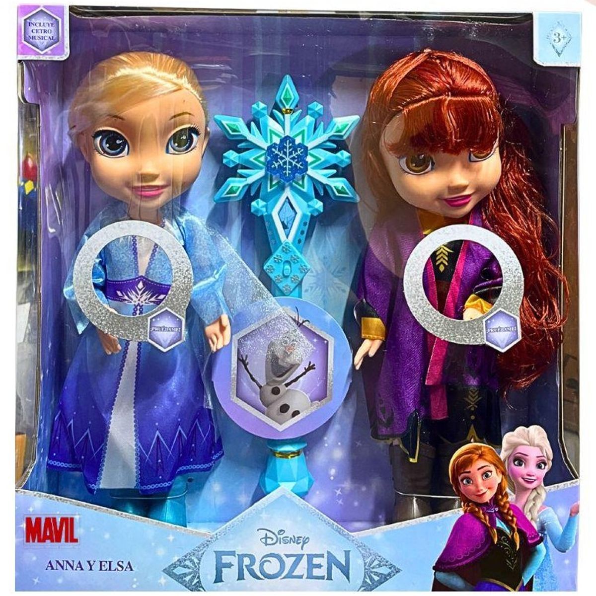 GENERICO - Muñecas Frozen Ana y Elsa