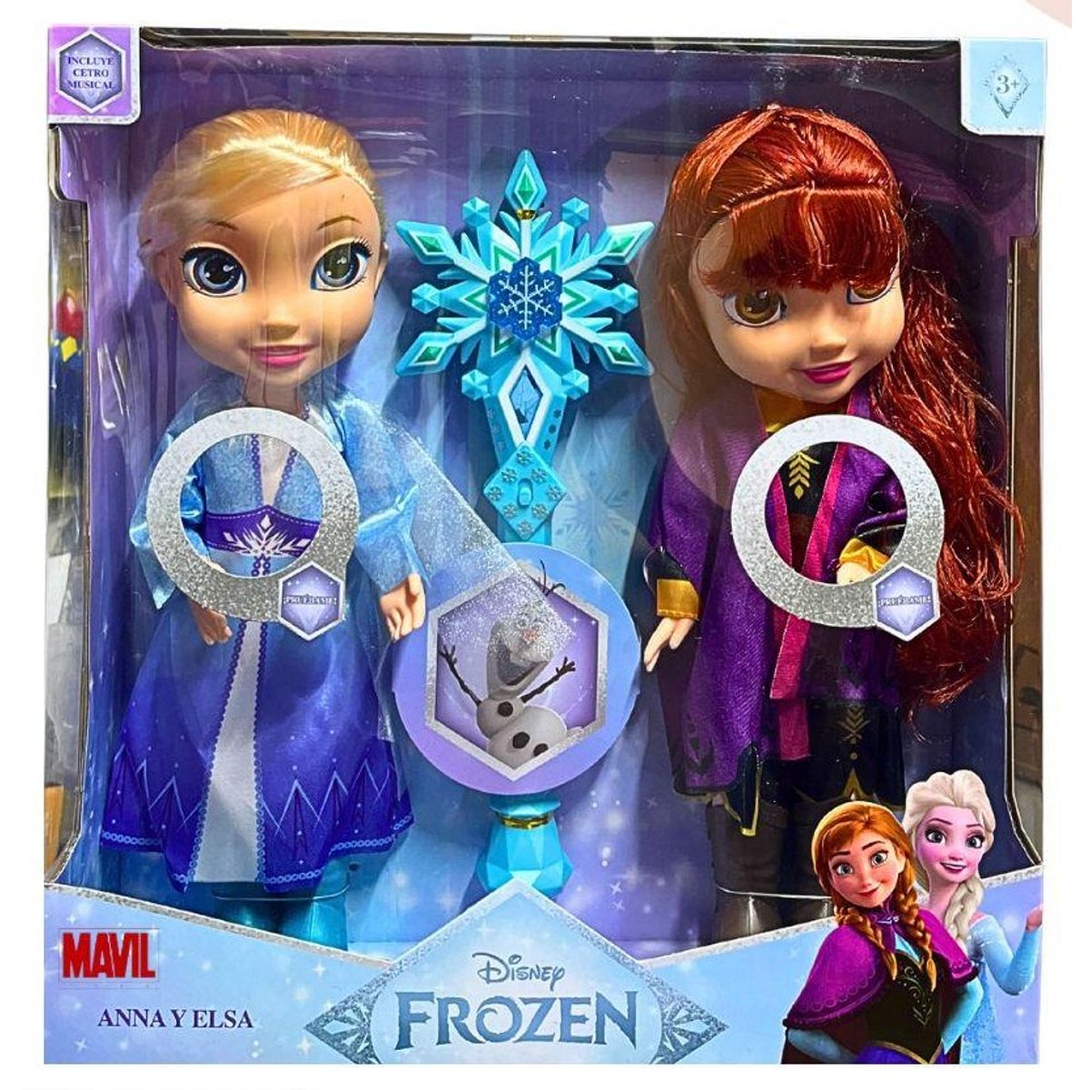 GENERICO - Muñecas Frozen Ana y Elsa