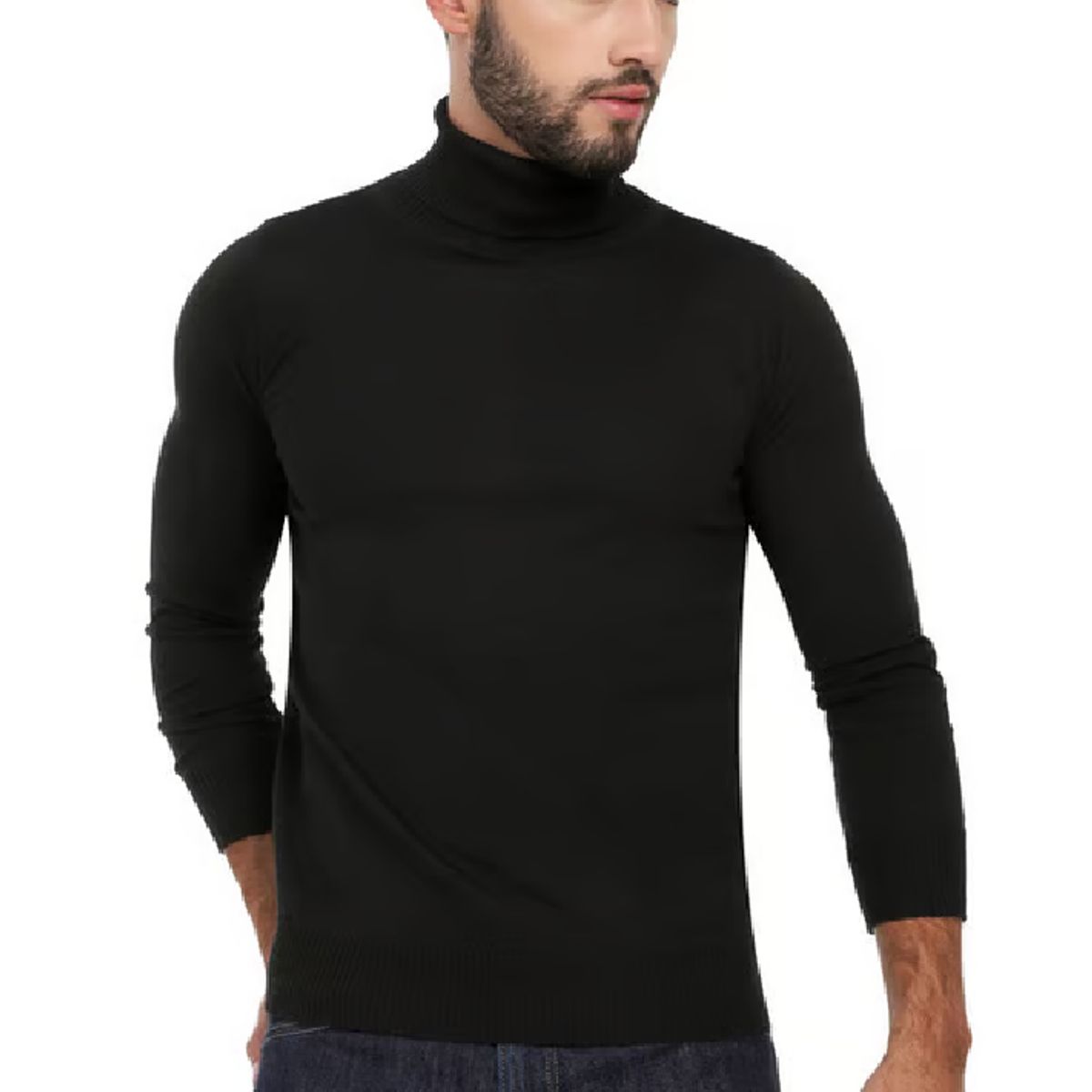 GENERICO - Polo Camiseta Calentador térmico para Hombre cuello alto cafarena