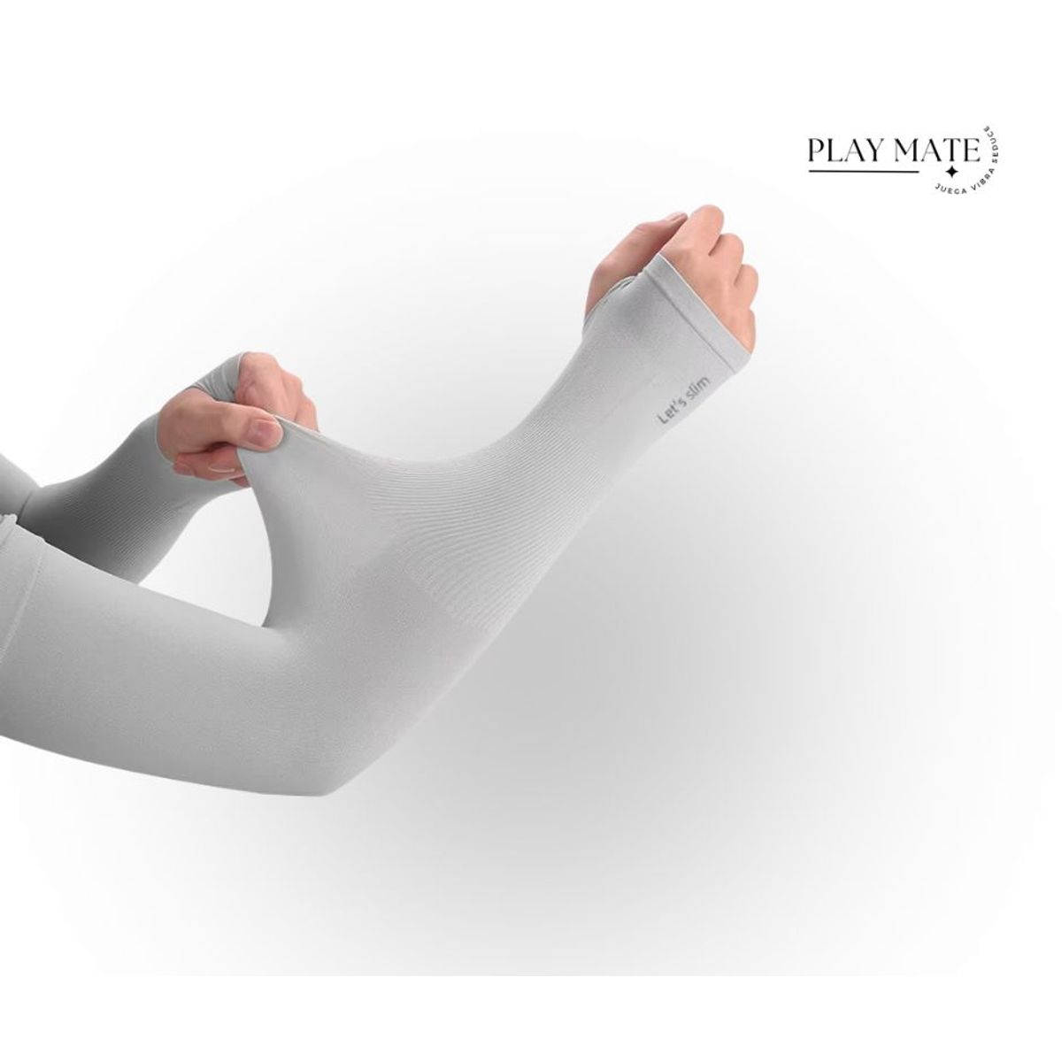 GENERICO - 2 mangas deportivas protección UV Gris claro - Moto ciclismo Unisex