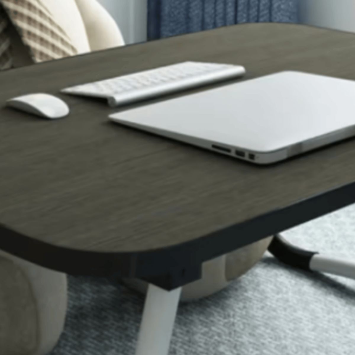 GENERICO - PORTA LAPTOP  PLEGABLE IDELA PARA USARLO SOBRE LA CAMA COLOR NEGRO