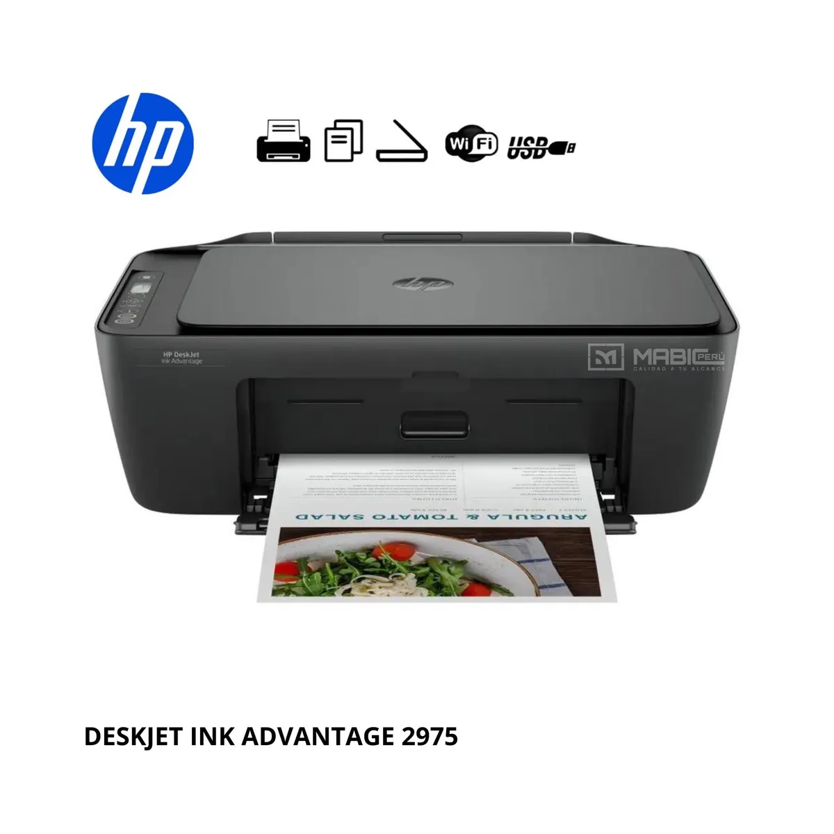 HP - IMPRESORA MULTIFUNCIONAL HP 2975 WIFI - ESCANER - COPIA