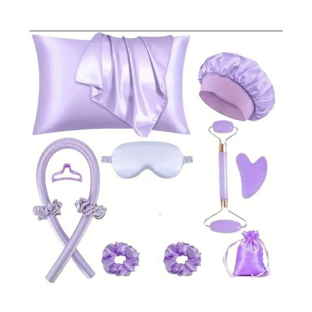 MORITA BAG STORE - SET DE GORRO SATIN CON ACCESORIOS MAS ONDULADOR SIN CALOR