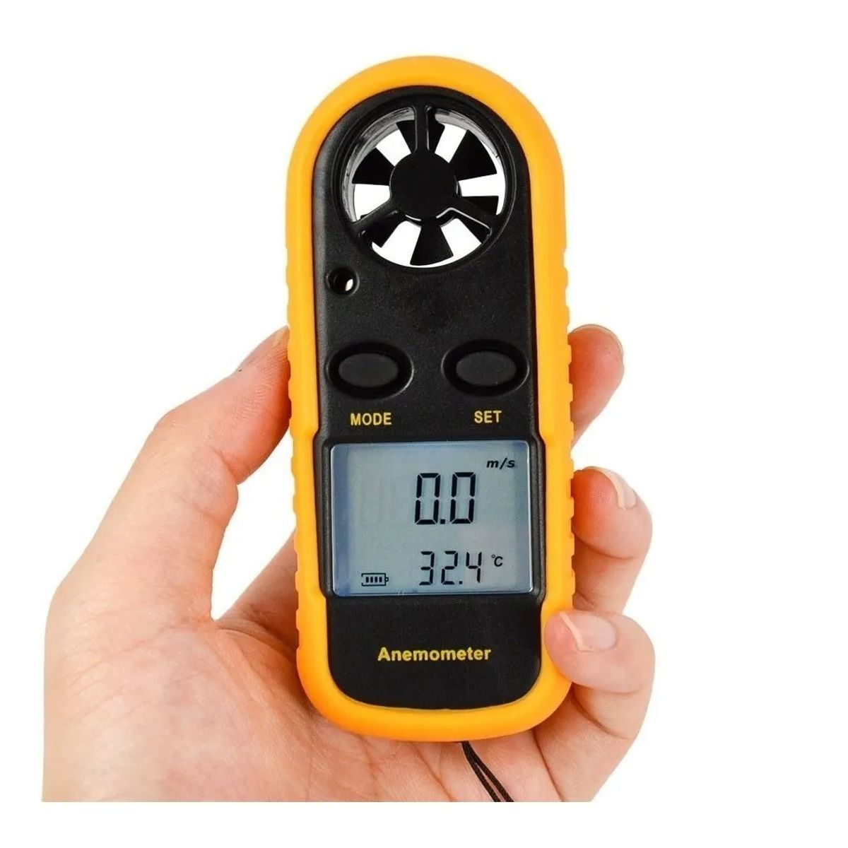 GENERICO - ANEMÓMETRO DIGITAL GM816 PROBADOR TEMPERATURA VELOCIDAD DEL VIENTO
