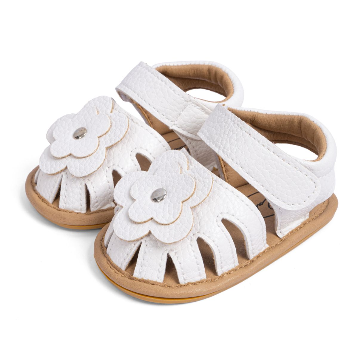 GENERICO - Sandalia Flor blanca para bebé 6 a 18 meses - Wawita Love