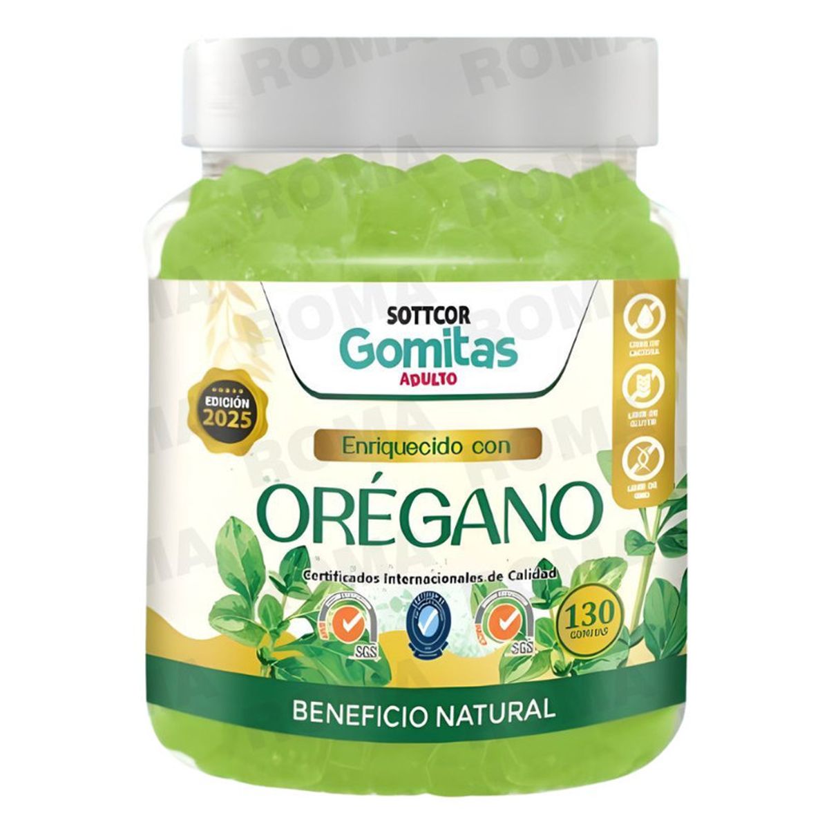 SOTTCOR LABS - GOMITAS ORÉGANO 130UND