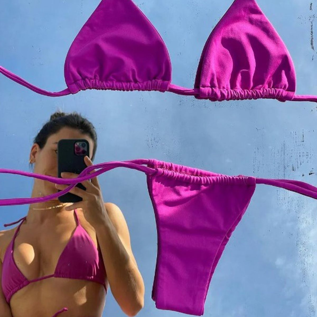 SOLARY - Calzón De Bikini Bottom Brasilero Purpura