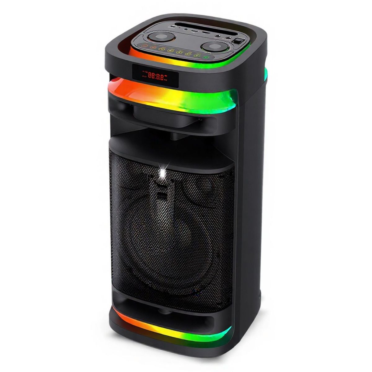 GENERICO - Parlante Kassel K828 Boofer 8 Pulgadas Luces RBG 01 Micrófono