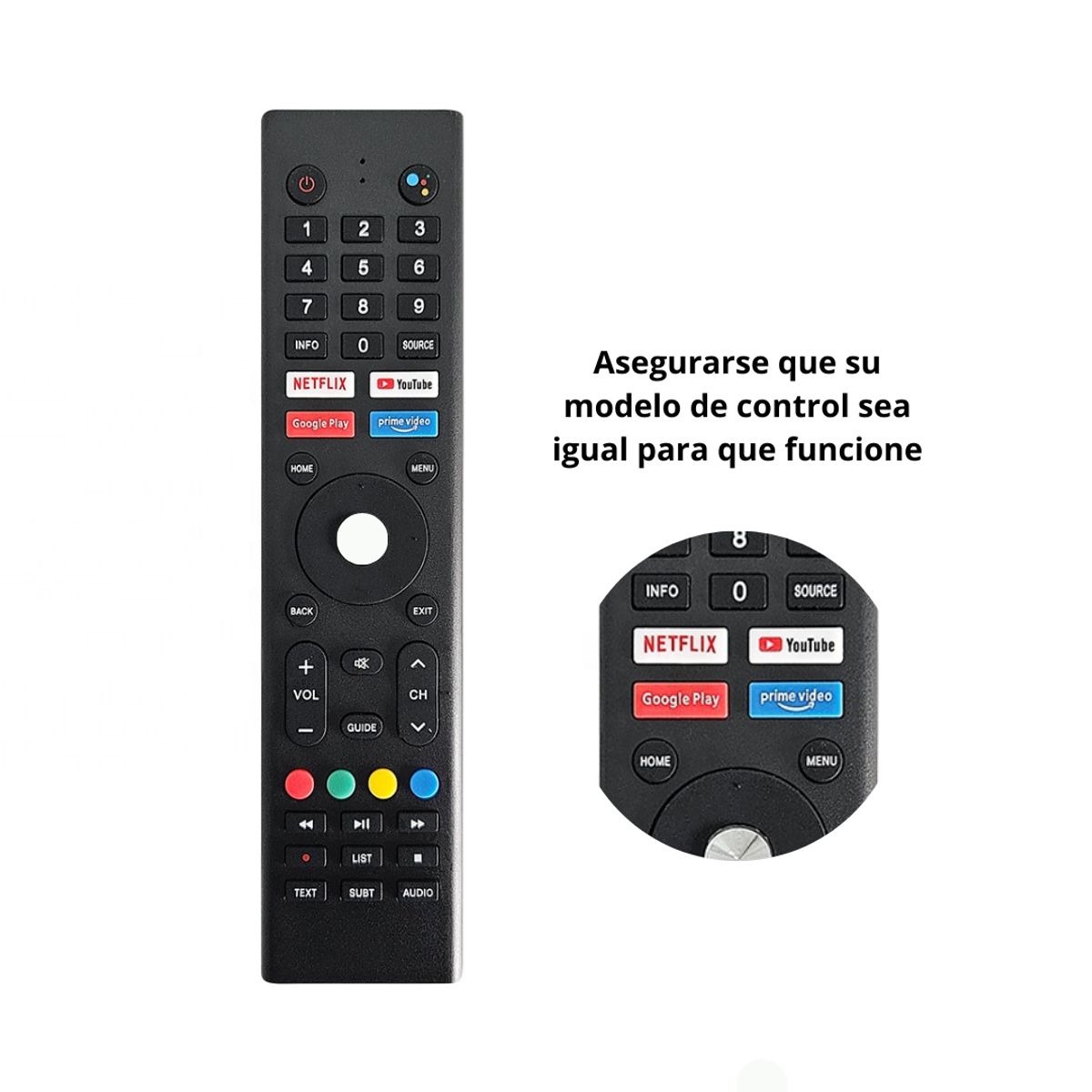 GENERICO - Control para Tv Blackline 4k smart fhd