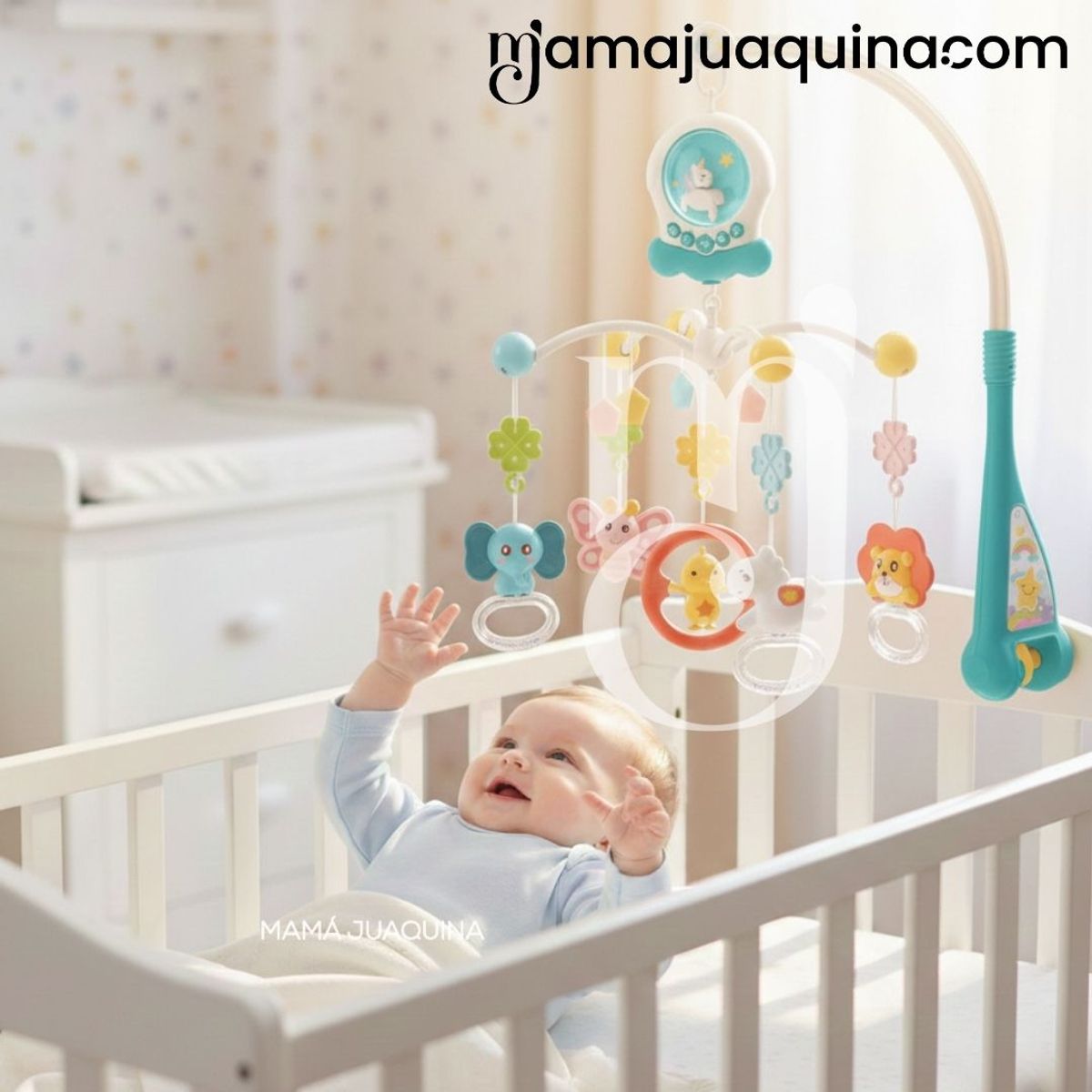 GENERICO - Móvil para cuna «UNICORNIO» con sensor de Green