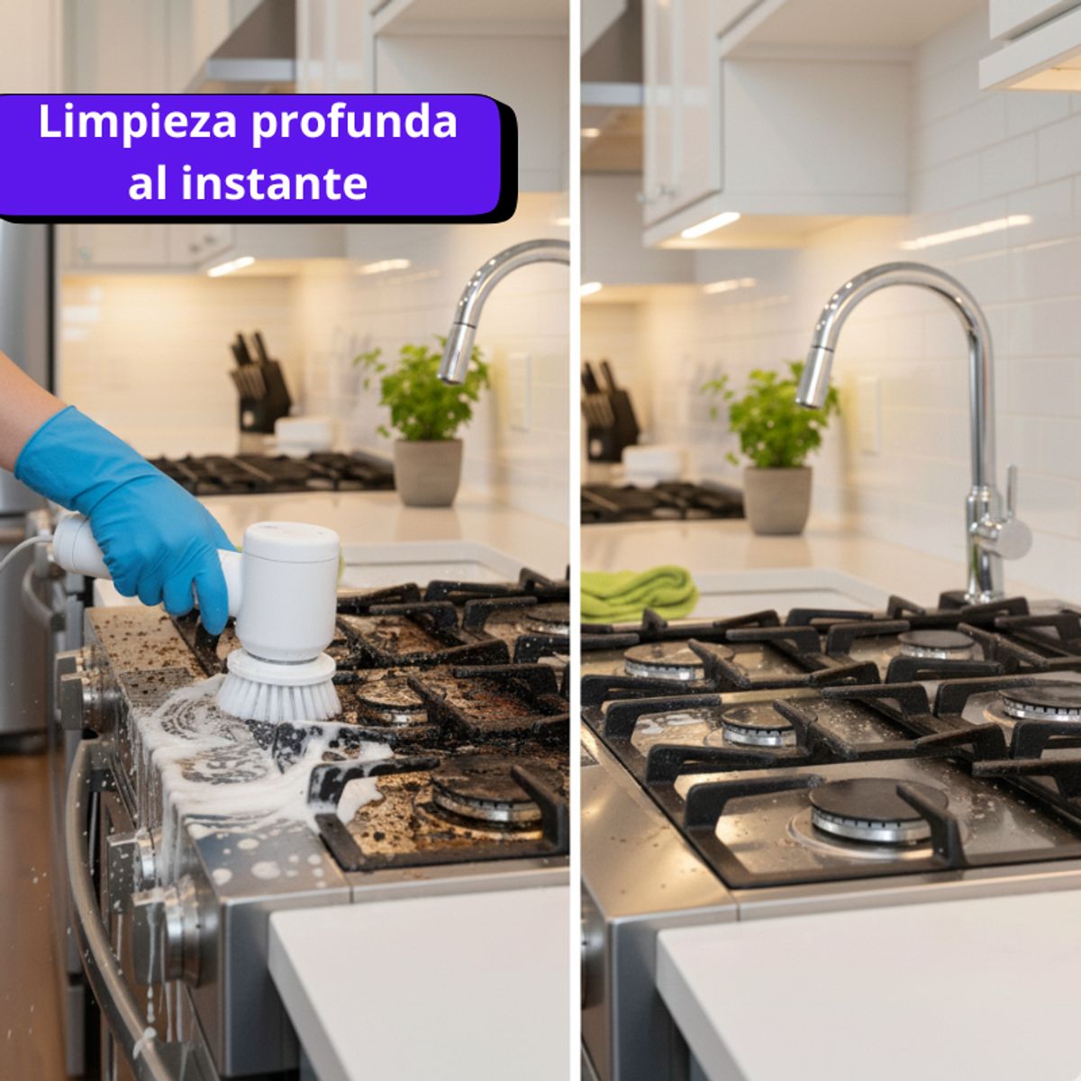 IMPORTADO MC - CEPILLO LIMPIADOR ELECTRICO- cocina  lavadero  Duchas  Ventanas - Recargable