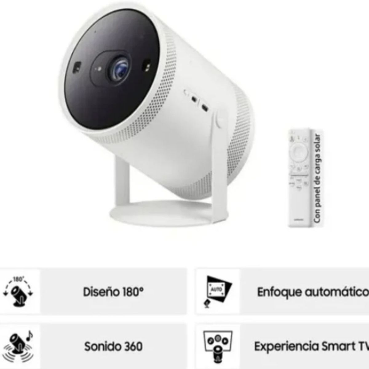 SAMSUNG - Proyector portátil Samsung The Freestyle 2da Gen Full HD transmisión inalámbrica blanco