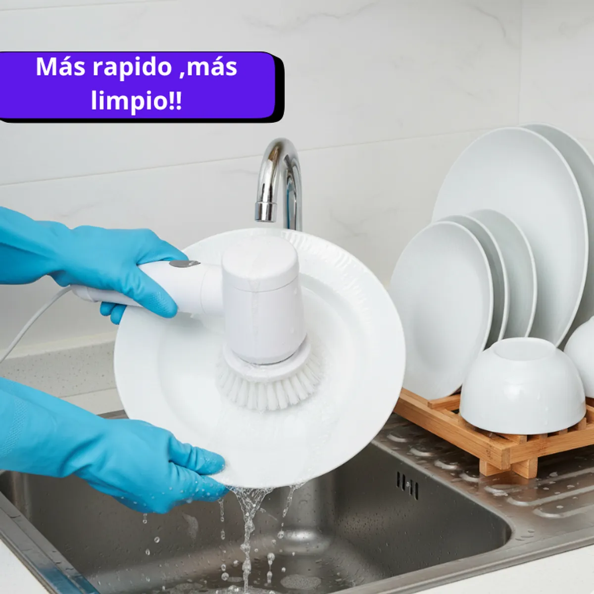 LIMPIADOR DE COCINA DUCHA LAVADERO BAÑO- Eléctrico y Recargable, marca PERU IMPORTACIONES - Foto 2