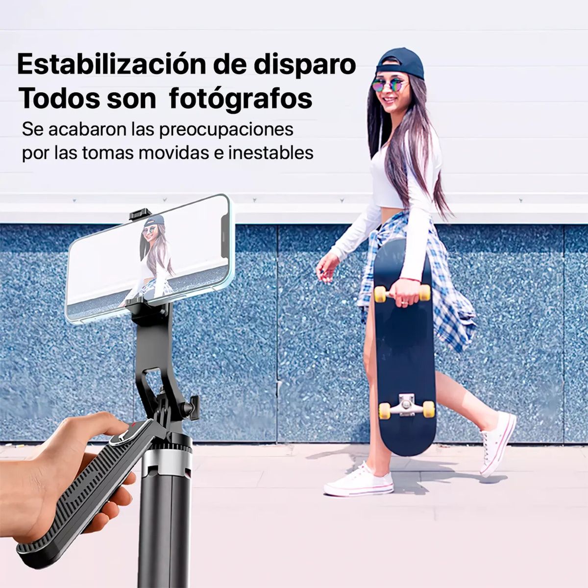 GENERICO - Trípode Palo Selfie De 180cm Más Disparador Bluetooth P180