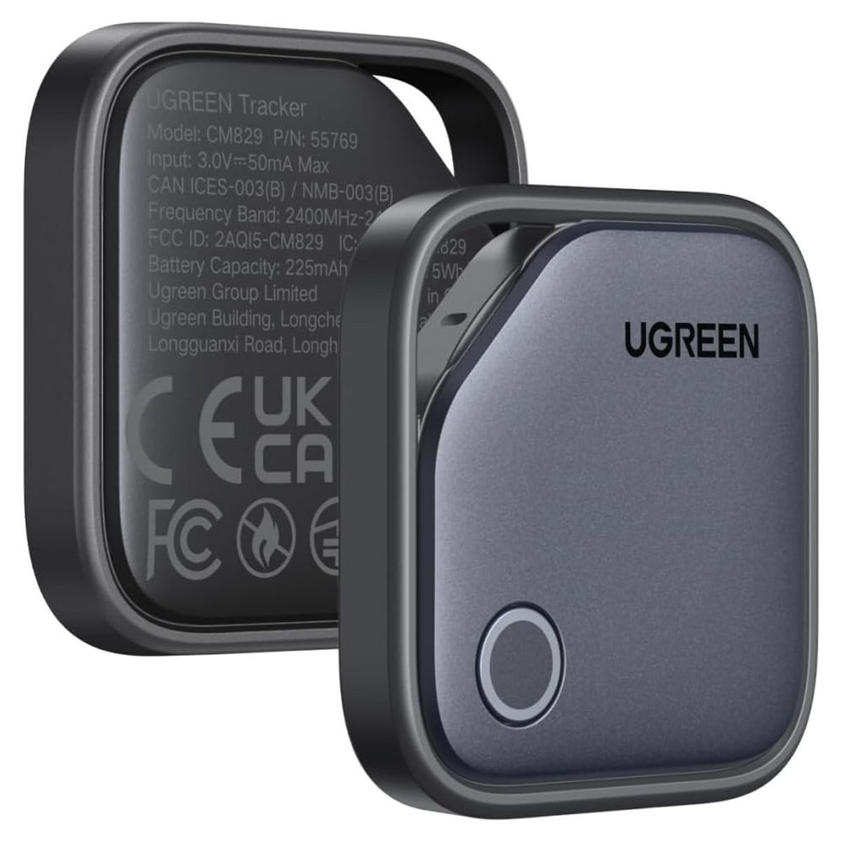 UGREEN - Pack x2 FineTrack S Smart Finder Tag Tracker Bluetooth Sólo Samsung Galaxy UGREEN CM829 - 55769P