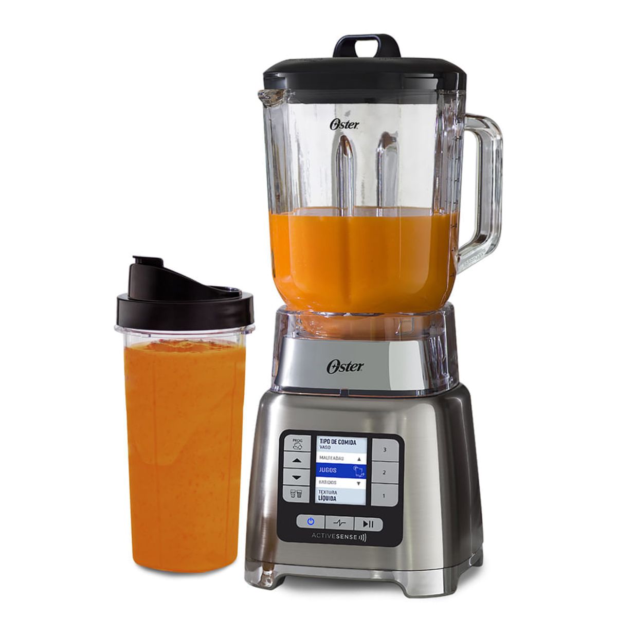 OSTER - Licuadora ActiveSense Oster + Vaso Blend N Go BLSTTDG-NBG