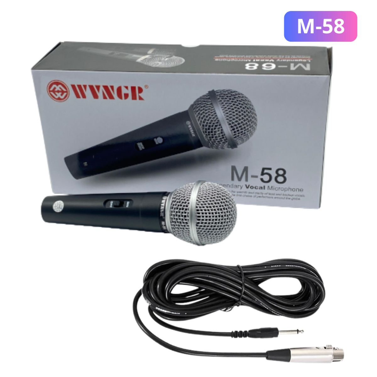 SEISA - Micrófono Dinámico Profesional de Mano con Conexión XLR Ideal para Voces y Karaoke
