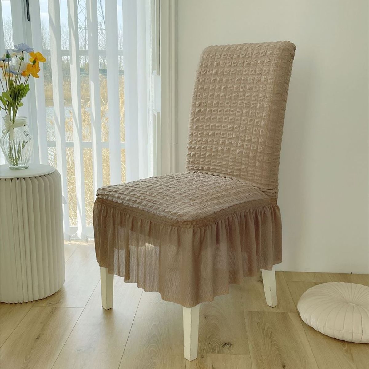 SALA FABULOSA - Funda de silla burbuja de 8pzs - Beige