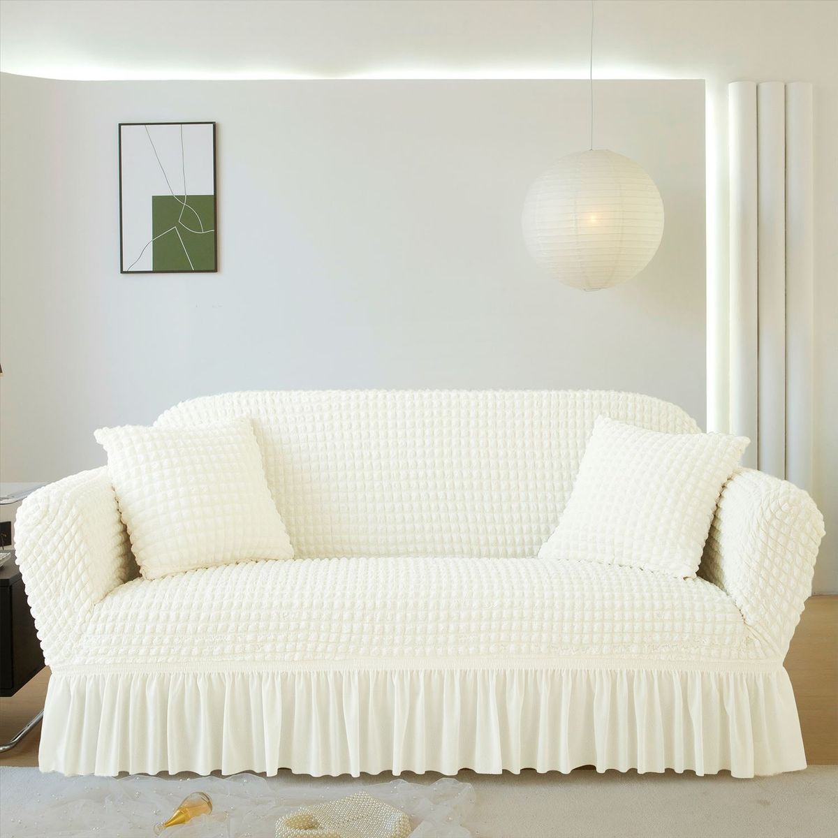 SALA FABULOSA - Funda de mueble 3-2-1 burbuja - Perla