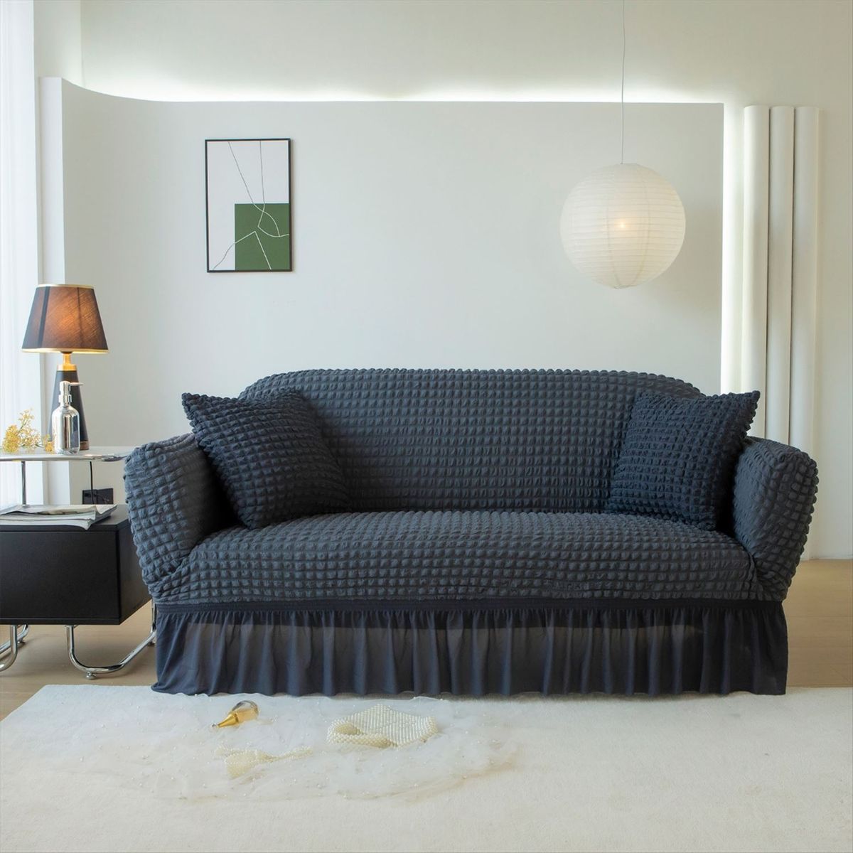 SALA FABULOSA - Funda de mueble 3-2-1 burbuja  - Plomo