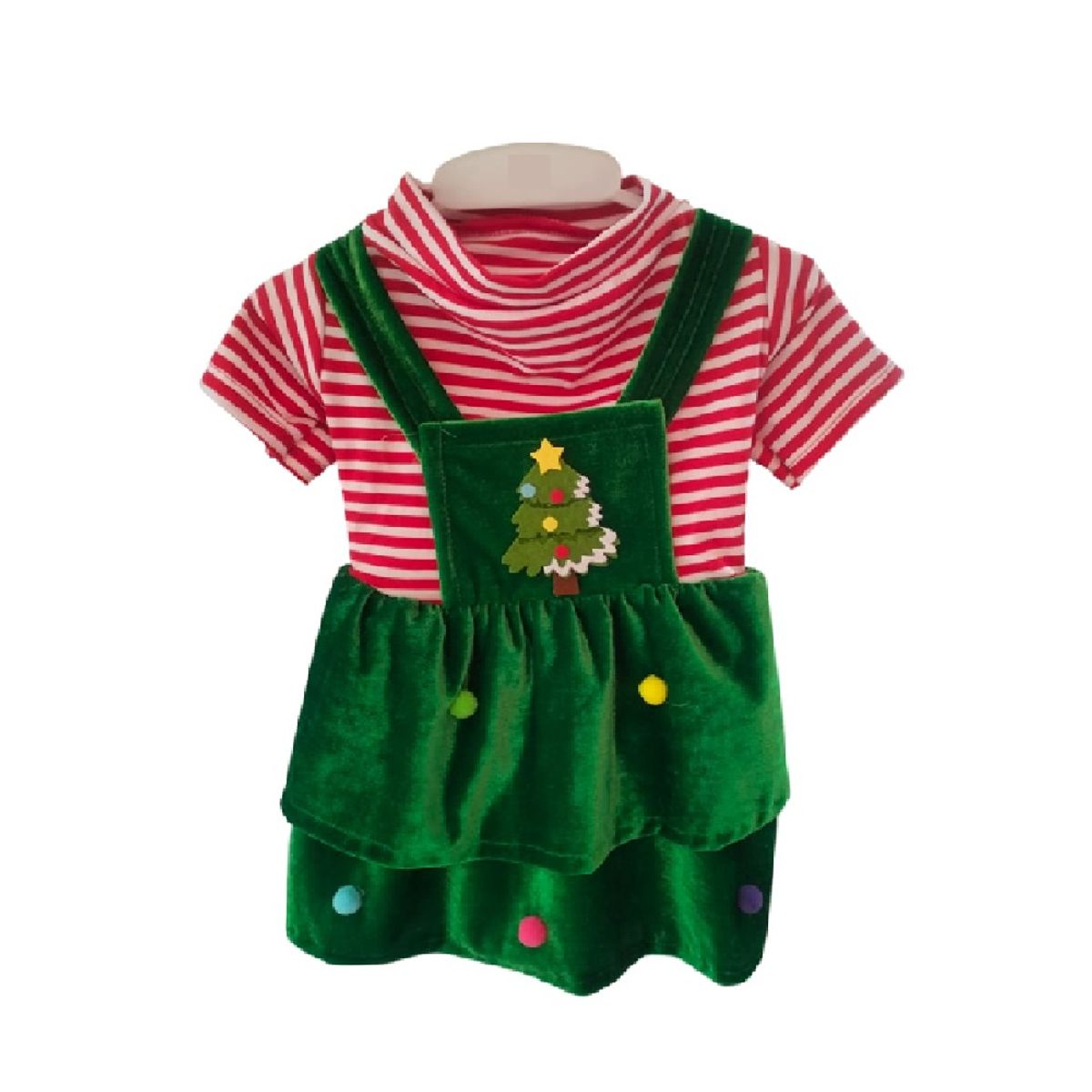 GENERICO - Vestido de navidad árbol para perros y gatos talla 2