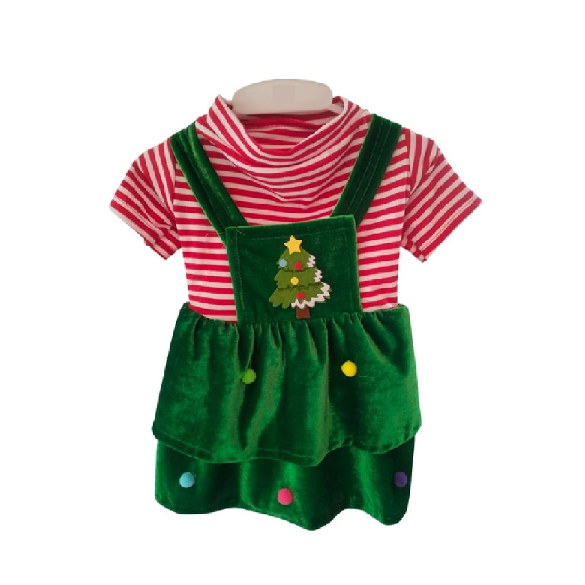 GENERICO - Vestido de navidad árbol para perros y gatos talla 2