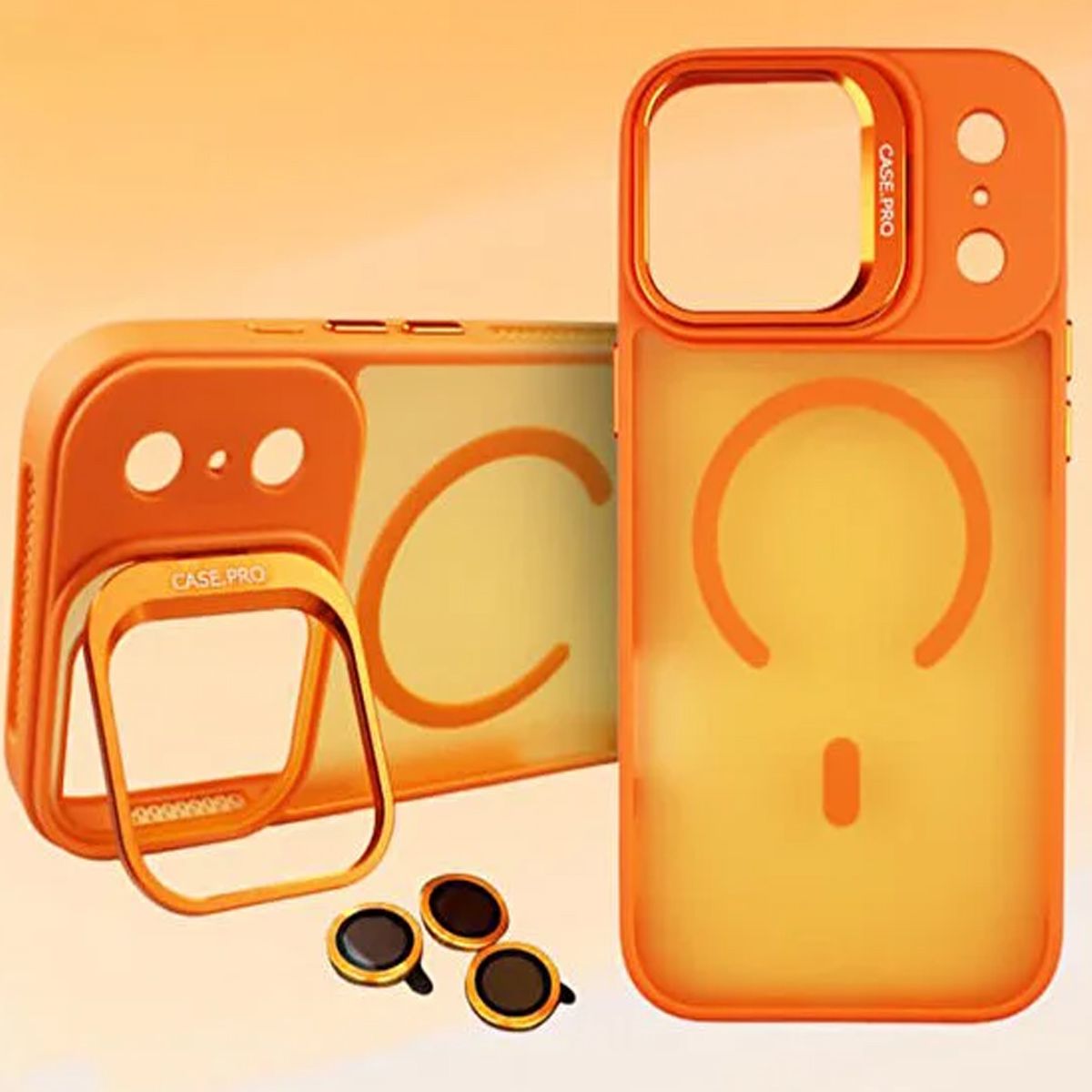 CASE - Funda CasePro Moket Magnética para iPhone 17 Pro Max - Naranja
