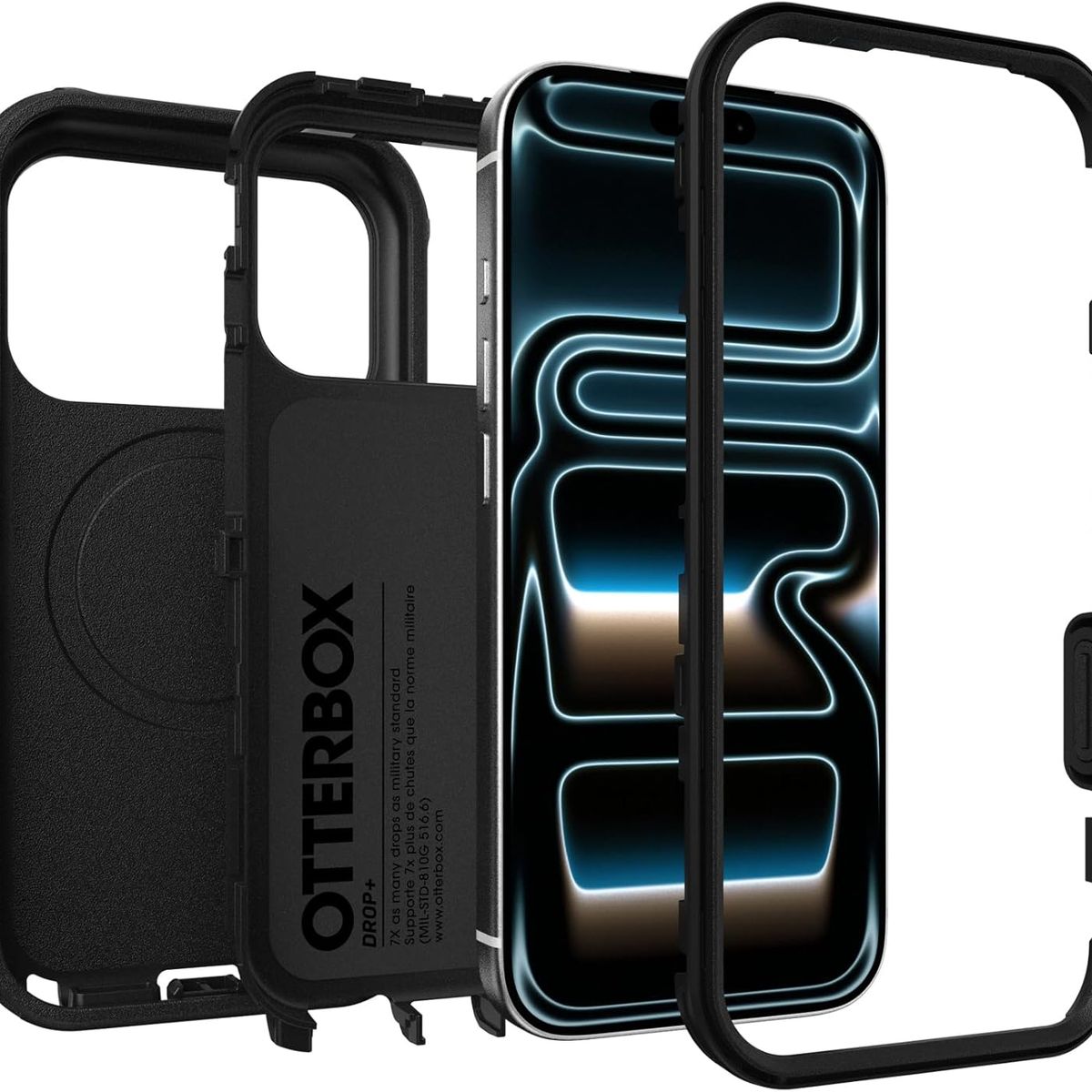 OTTERBOX - Funda Otterbox Defender Magsafe Antigolpe para iPhone 17 PRO MAX - Negro