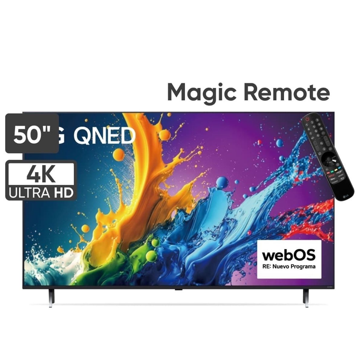 LG - Televisor 50 Lg Qned 4k Thinq Ai 50qned80tsa