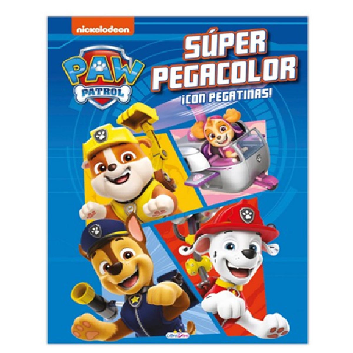 GENERICO - Libro SUPER PEGACOLOR PATRULLA CANINA NIÑOS