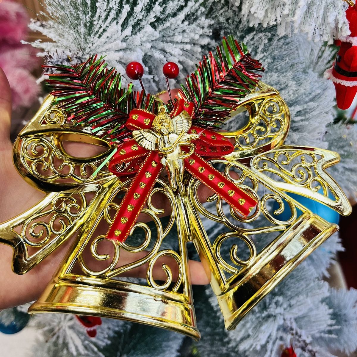 GENERICO - Campanas colgantes navideñas adornos de navidad